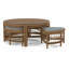 Raffles Rattan Cocktail Table with Benches-71441851-71441867