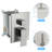 3-Function High-Pressure Rainfall Shower System, Tub Faucet Set