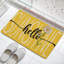 Paillasson jaune 24 po x 36 po pour porche intérieur jaune Hello Sunshine Daisy