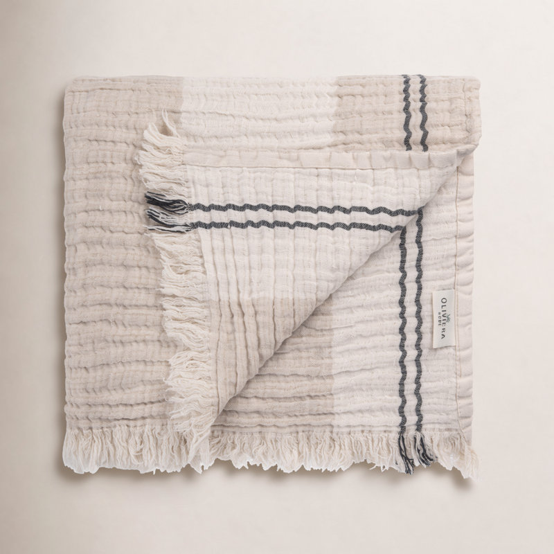 Soho Supersoft 4-Layer Linen–Cotton Gauze Throw