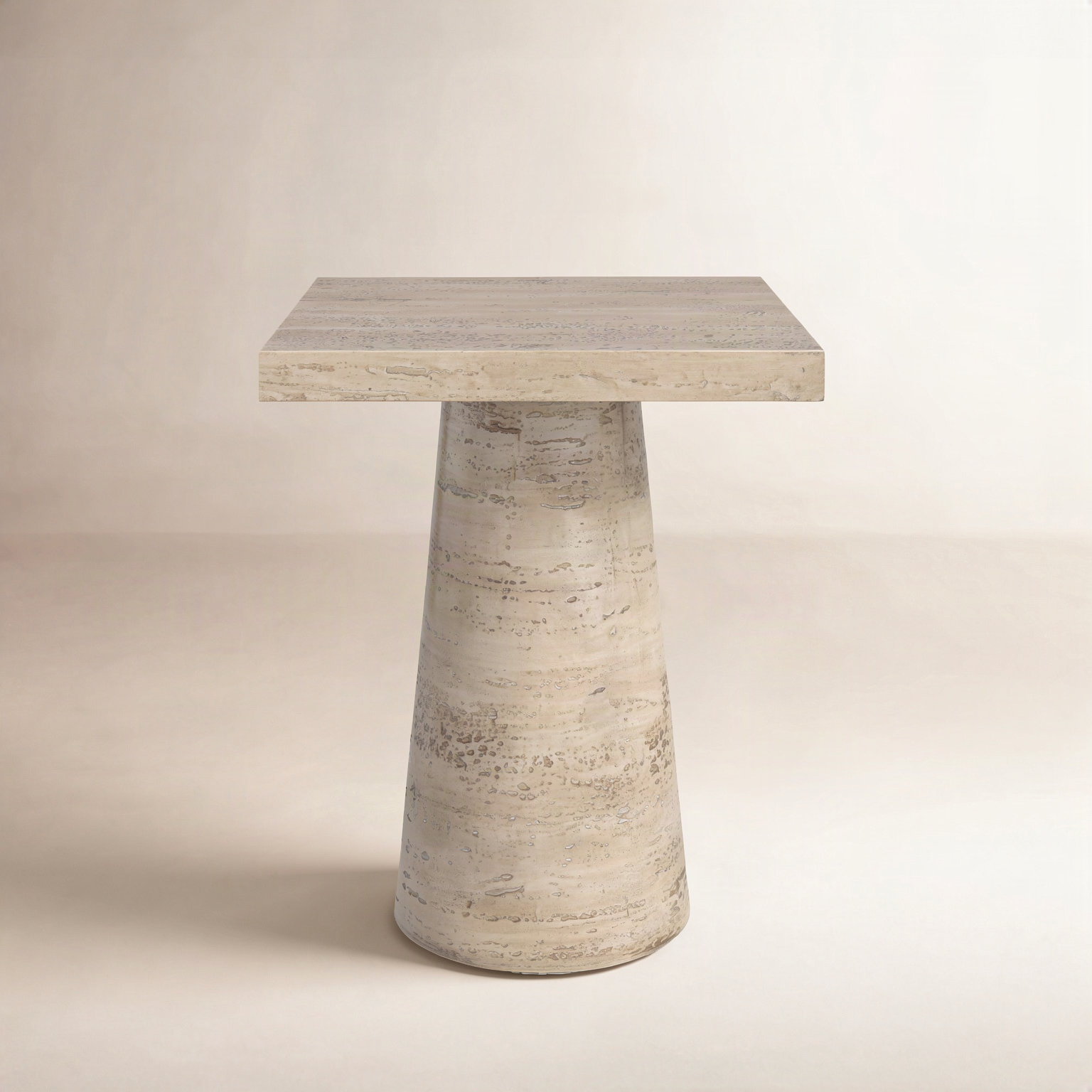 Zya 20" End Table, Cream