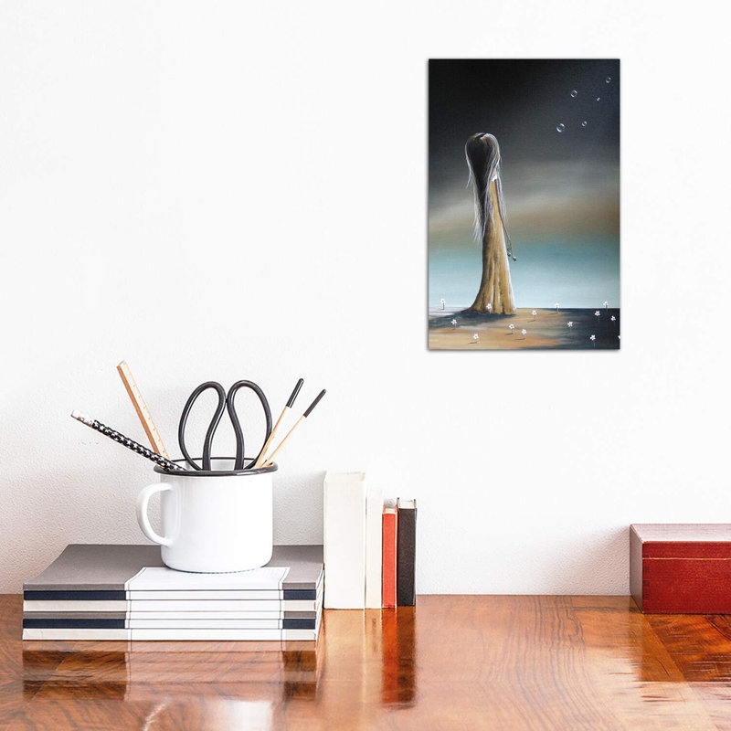 She Cried A Miracle For You - Wrapped Canvas Print, 20.32 cm H x 30.48 cm W