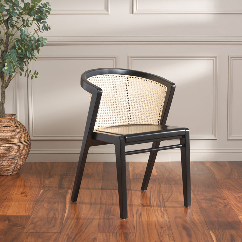 Fauteuil rembourré Beltre, Noir, Sans coussin