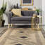Tapis en jute à bordure zigzag Ranae Tribal-868240727