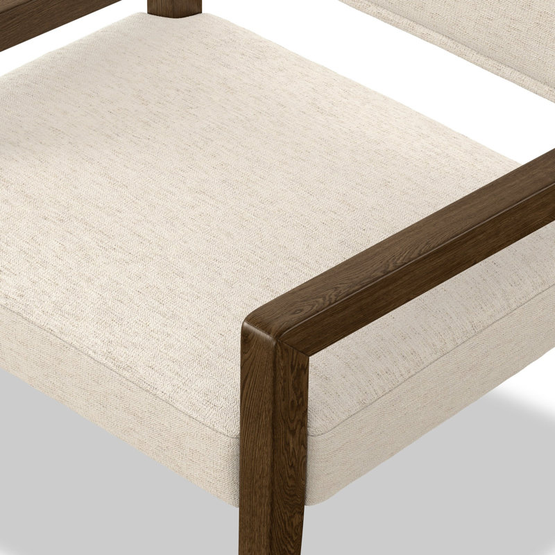 Chaise avec accoudoirs Lorretta, Ambre cendré, Crypton Nomad Snow