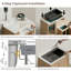 33" L x 19" W Drop-In 16 Gauge Black Stainless Steel Single Bowl Workstation Kitchen Sink with Accessories