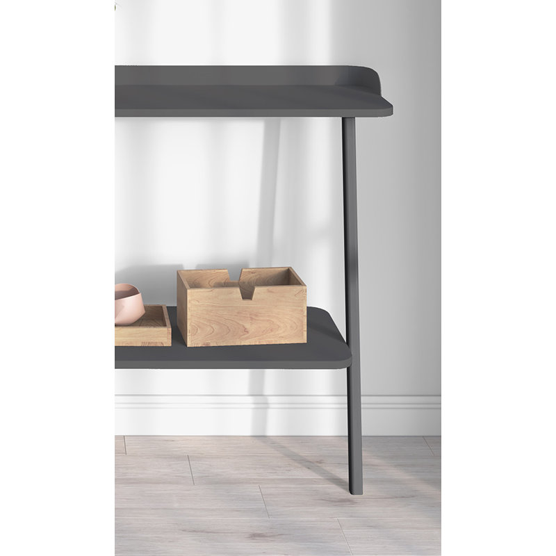 Ahmednur 111cm Console Table, Grey, Grey