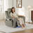 Leather Power Recliner Chair with Triple Motor Adjustment, USB/Type-C Charging & 7-Color LED Lighting – Home Theater Seating-1591968602