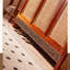 Armoire d'appoint avec rangement à trois portes en hêtre et rotin