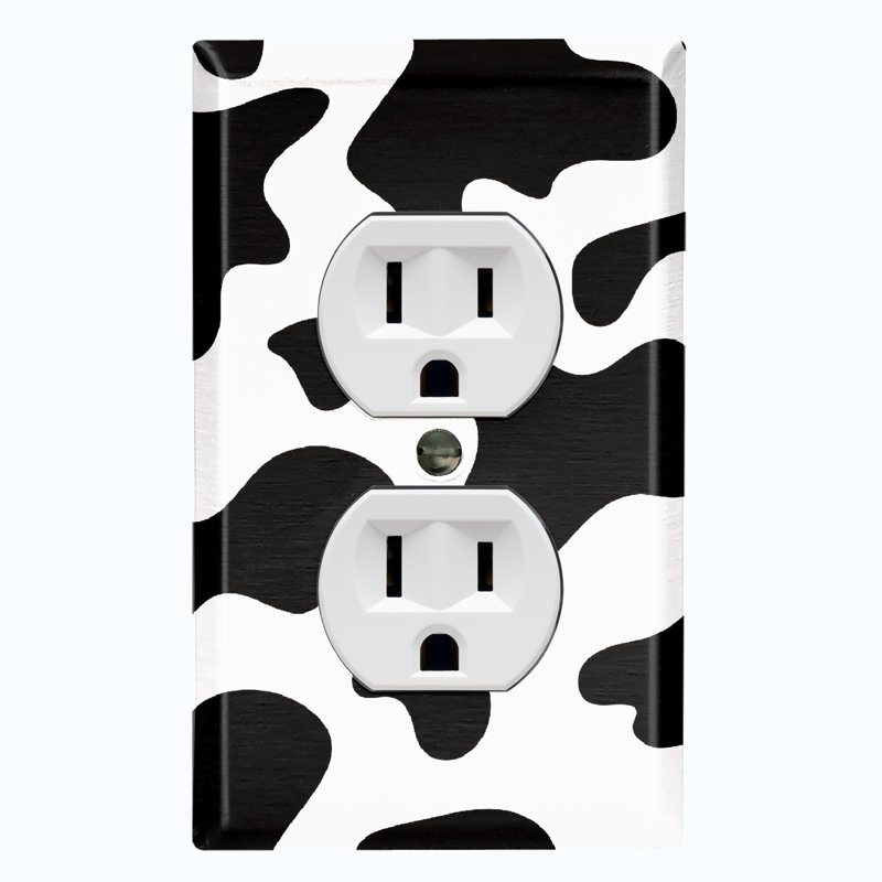 Vache avec motif de vaches et plaque murale