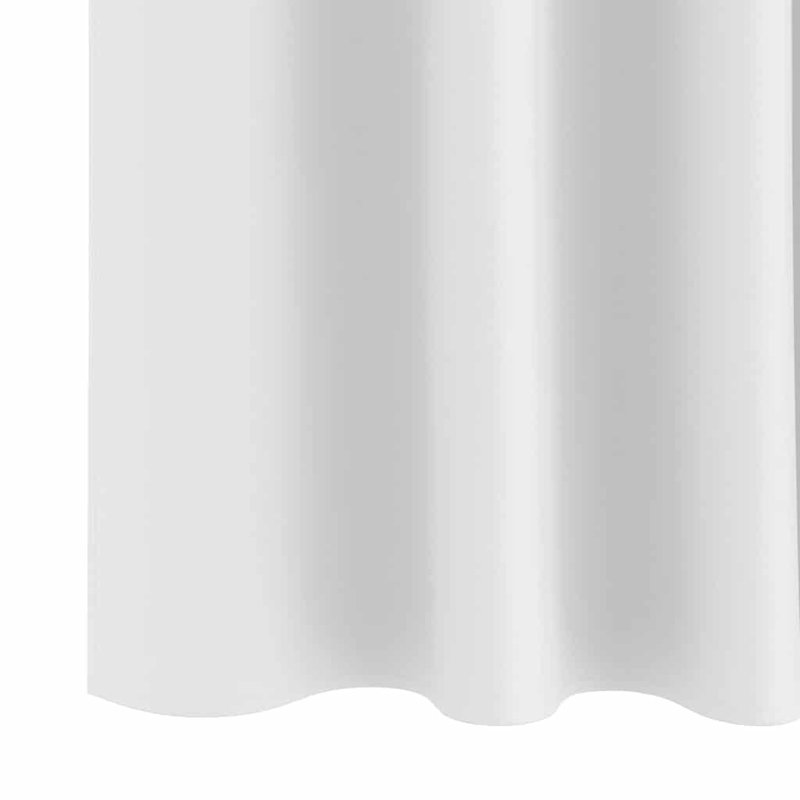 Blackout Curtain Pair, 260cm Width x 140cm Drop, Bright White