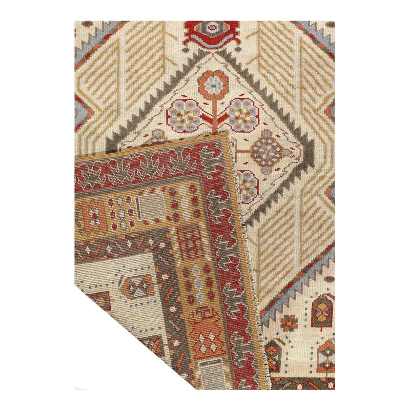 Oriental Area Rug in Beige