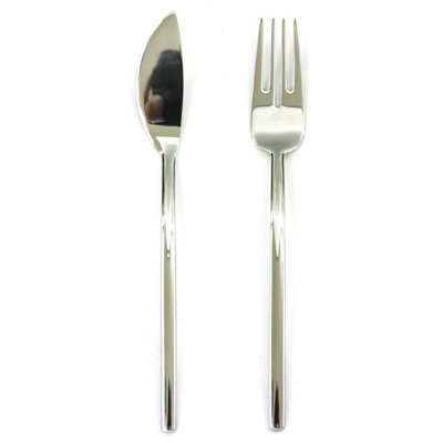 Sveva Flatware Fish Set - 24 Pieces - Stainless Steel
