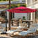 Wetumka 118" Cantilever Umbrella with Base included, Outdoor Offset Umbrella with Weighted Base for Patio Garden Backyard