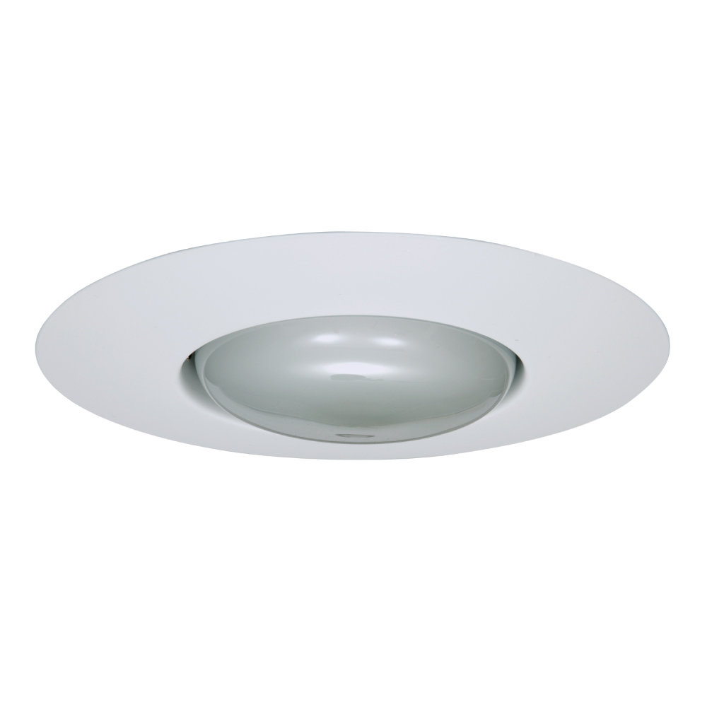 6'' White Open Recessed Trim Halo