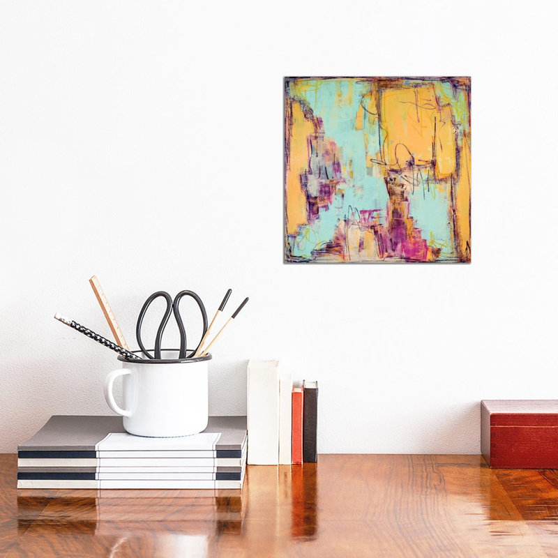 Express Yourself by Monika Mickute - Wrapped Canvas Painting, 30.48 cm H x 30.48 cm W