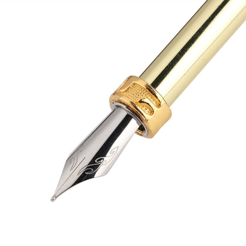Boîte-cadeau en métal pour stylo plume rétro