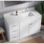 Meuble-lavabo simple 52 po avec plateau en quartz Disar-122120510-122120511