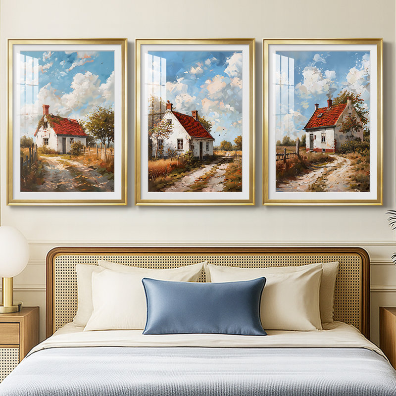 LANDSCAPES Series CIV - Impression personnalisée de qualité supérieure avec mat - 3 pièces, H 21 po x l 30 po