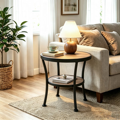 Aderes Side Table with Storage