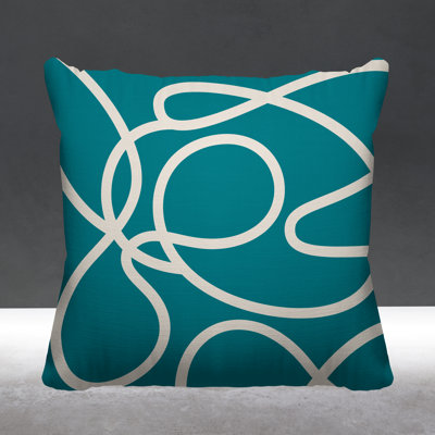 Abstract Outdoor Reversible Throw Pillow