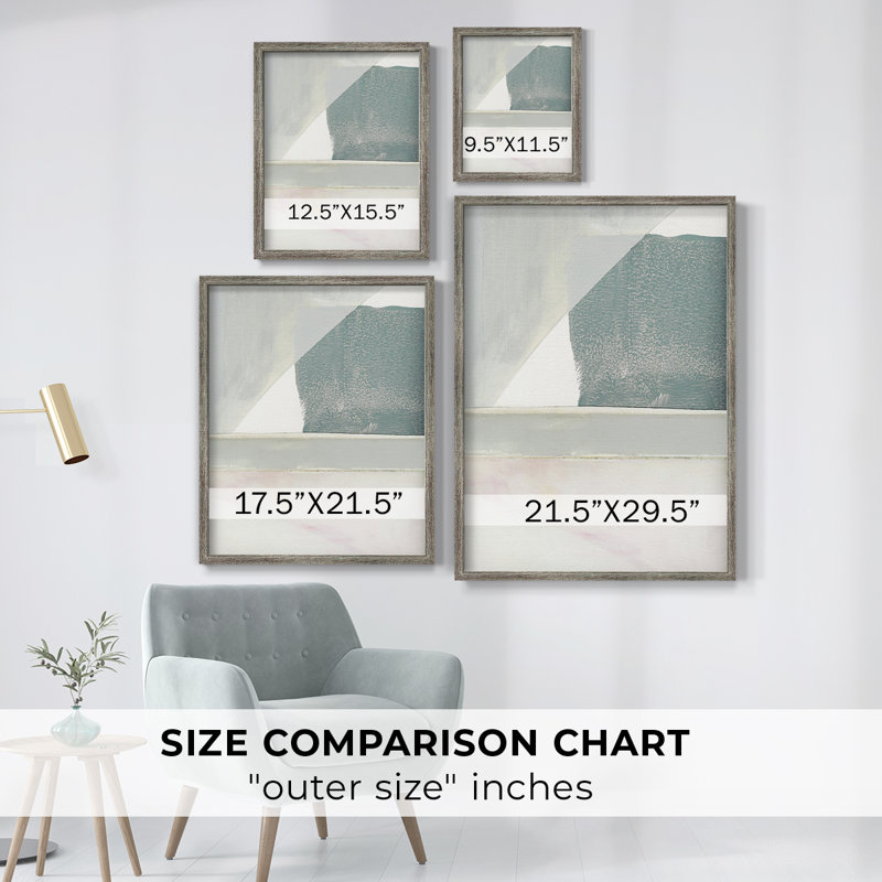 Couturier II Framed Print - Solid Wood, 11" H x 9" W