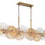 Lustre 8 lumières Sue-Anne en laiton plaqué