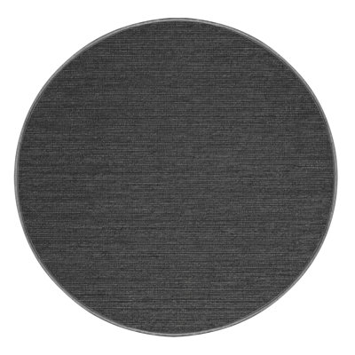 Machine Washable Solid Gray Area Rug