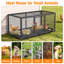 Chicken Coop Cage With Waterproof Cover