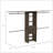 Closet System 69"W - 118"W, Four Hanging Rods, Three Drawers, Five Shelves, Dark Walnut