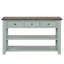 Console en bois de pin massif 48 po, table d'appoint moderne avec 3 tiroirs de rangement et 2 tablettes. Facile à assembler-633114692-633114745