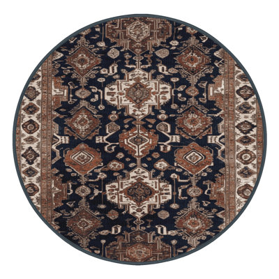 Machine Washable Persian Brown Area Rug