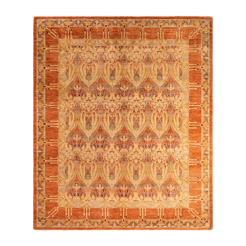 Overyed One-of-a-Kind Rectangle 7'10" X 9'7" Hand Knotted Area Rug