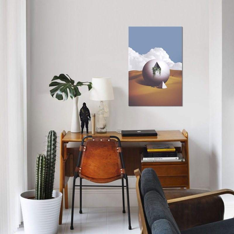 « space », reproduction d’impression sur toile, H 26 po x l 18 po x P 1,5 po, Pas de tapis, Toile tendue