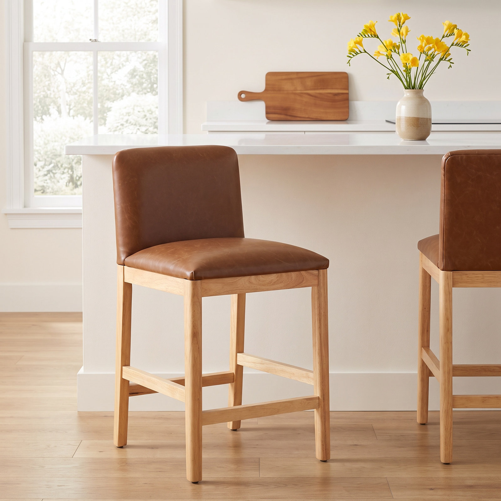 Madsen 26" Bar Stool, Cognac