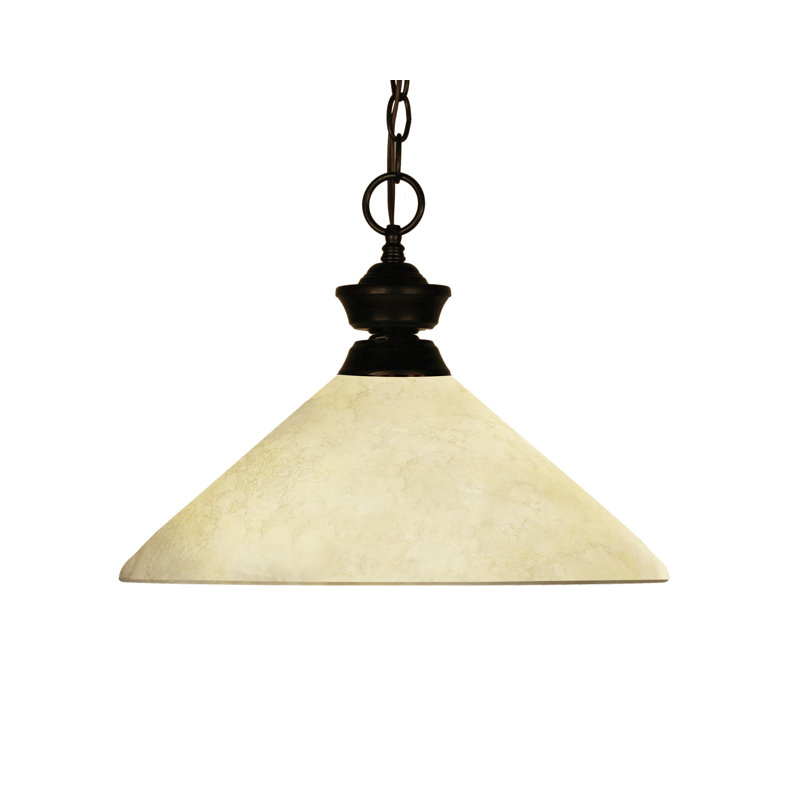 Beecroft 1 - Light Bronze Single Pendant, Golden Mottle