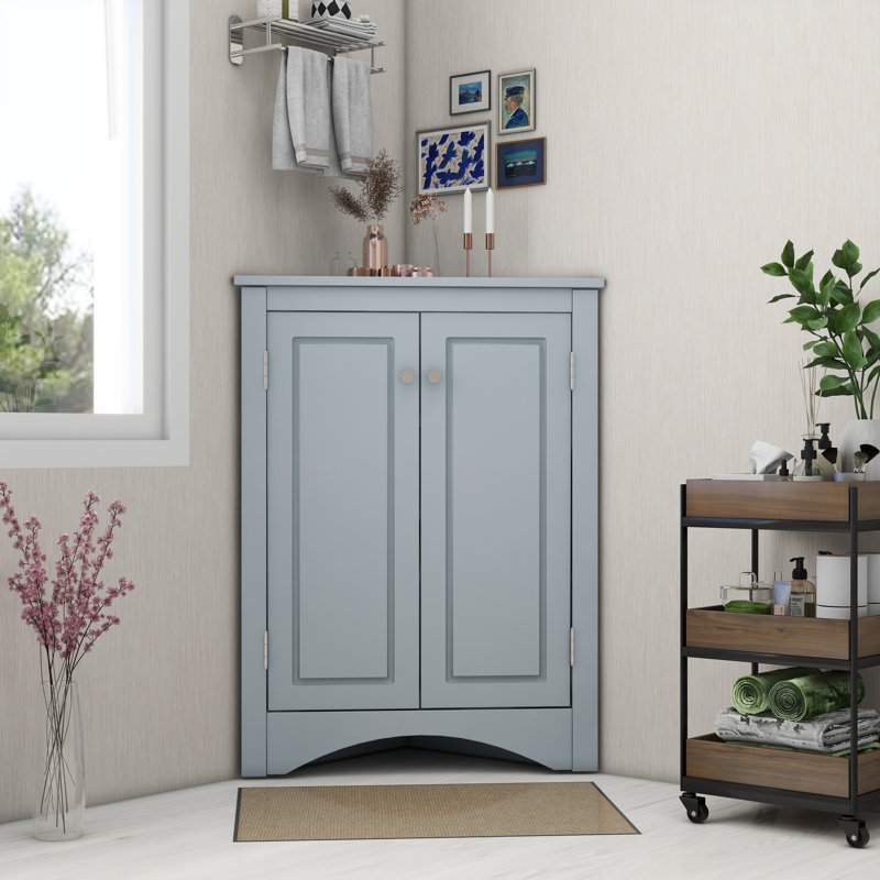 Wingman Freestanding Bathroom Cabinet, Blue