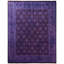 Overdyed Hand-Knotted Wool Modern-Contemporary Purple Area Rug 8' 1" x 10' 4"