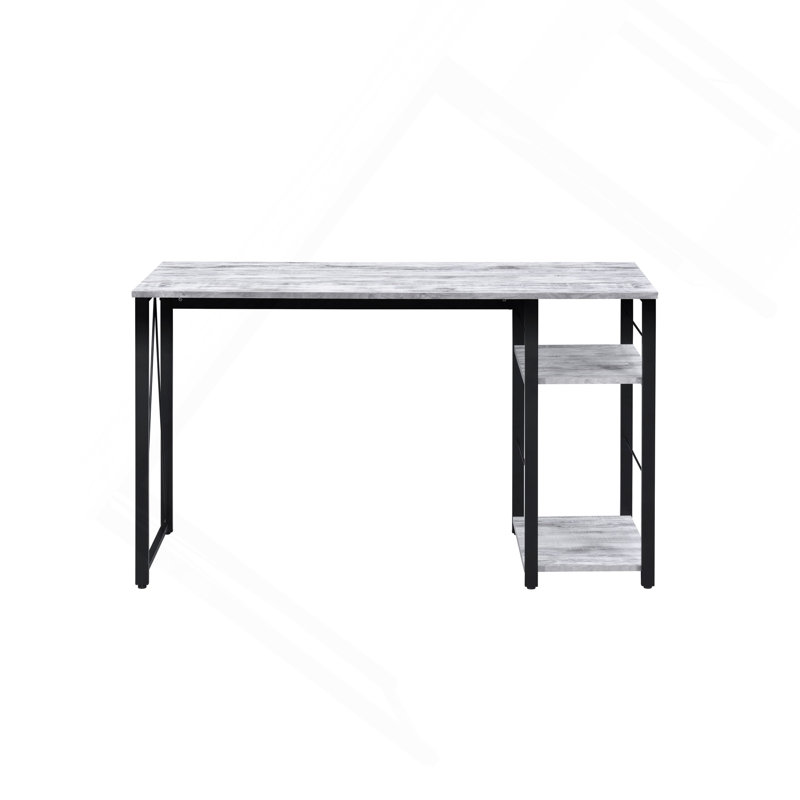 Bureau d'écriture à finition antique et noire, Gris