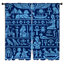 Rideaux de fenêtre égyptiens à motif égyptien Hiéroglyphes