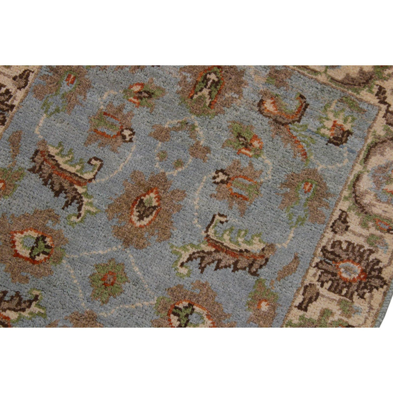 Tapis bleu unique de 1 pi 11 po x 2 pi 10 po Baccio