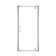 40'' W x 77'' H Framed Shower Door with Glass