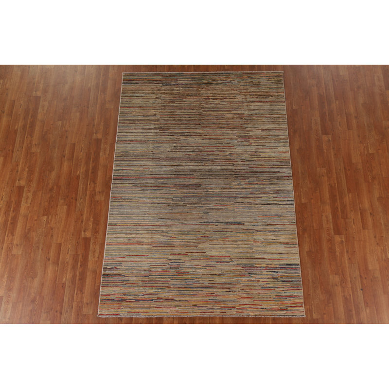 Tapis rayé Gabbeh 6 x 8
