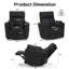 Fauteuil inclinable en velours côtelé de 36,6 po de large avec pivot -881855063