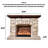 American-style decorative simulated fire household electric fireplace-1523822713