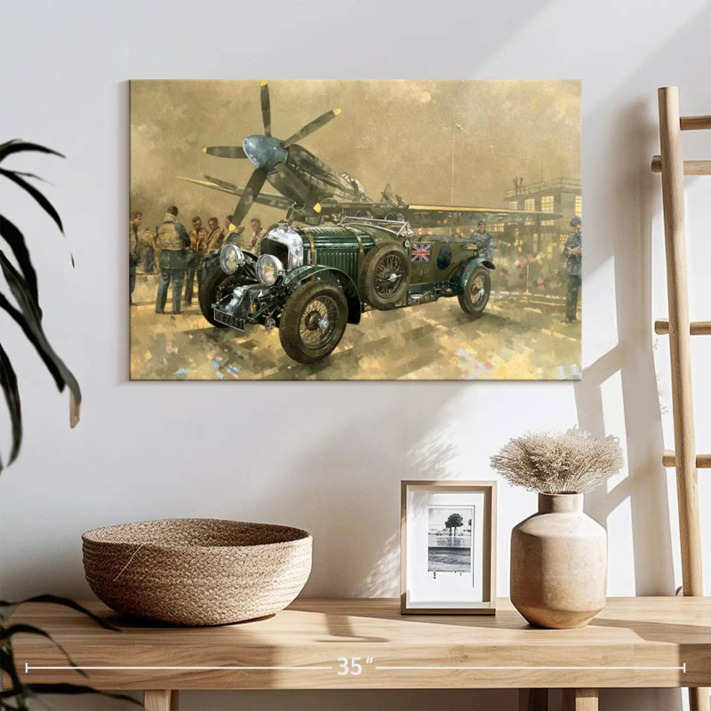 Mehar Bentley And Spitfire, 16" H x 24" W