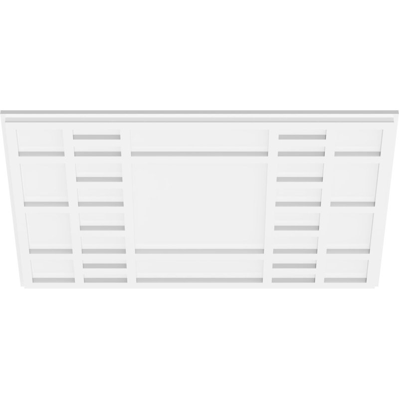 Médaillon de plafond contemporain en PVC de qualité architecturale Beaux, H 18,625 po x l 28 po x P 1 po