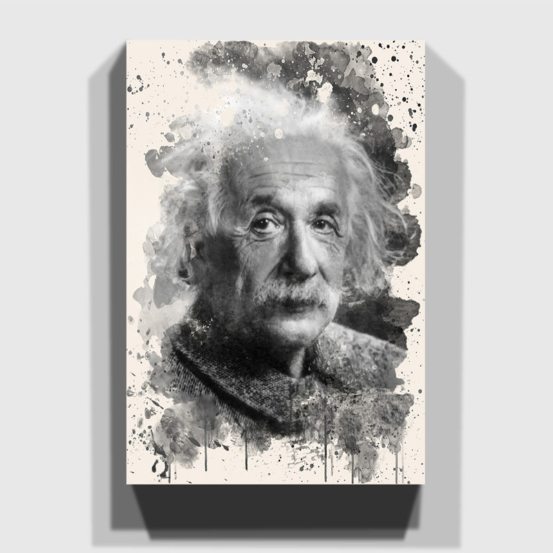Albert Einstein (2) - Wrapped Canvas, 60cm H x 40cm W