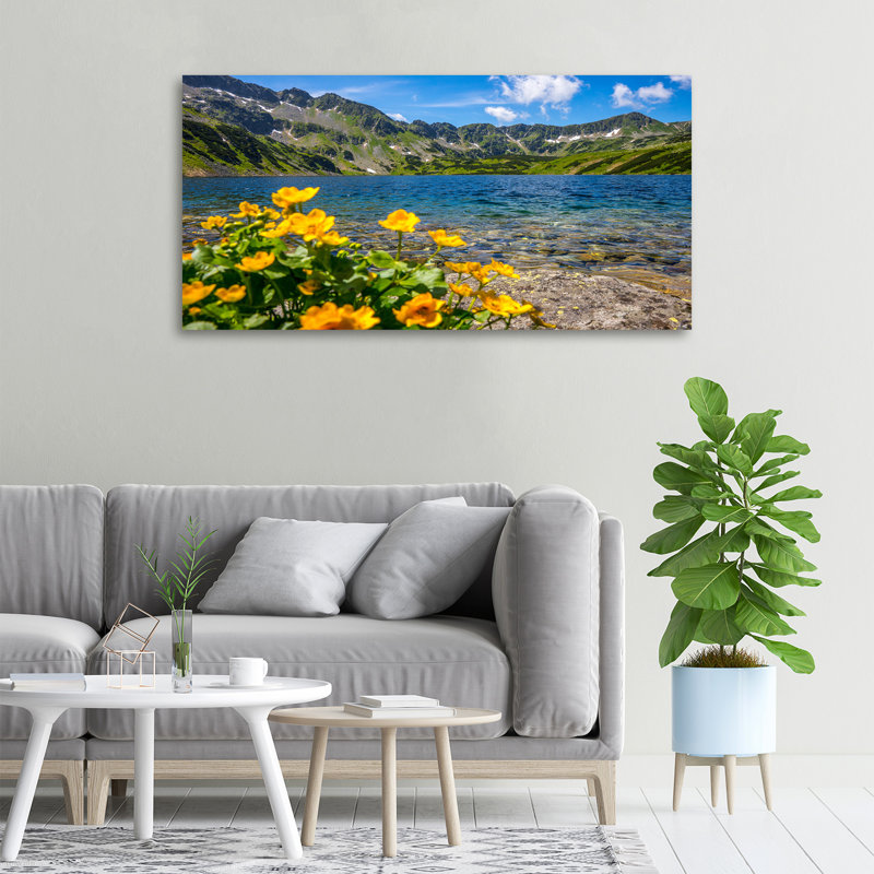 Lake In The Mountains - Wrapped Canvas Print