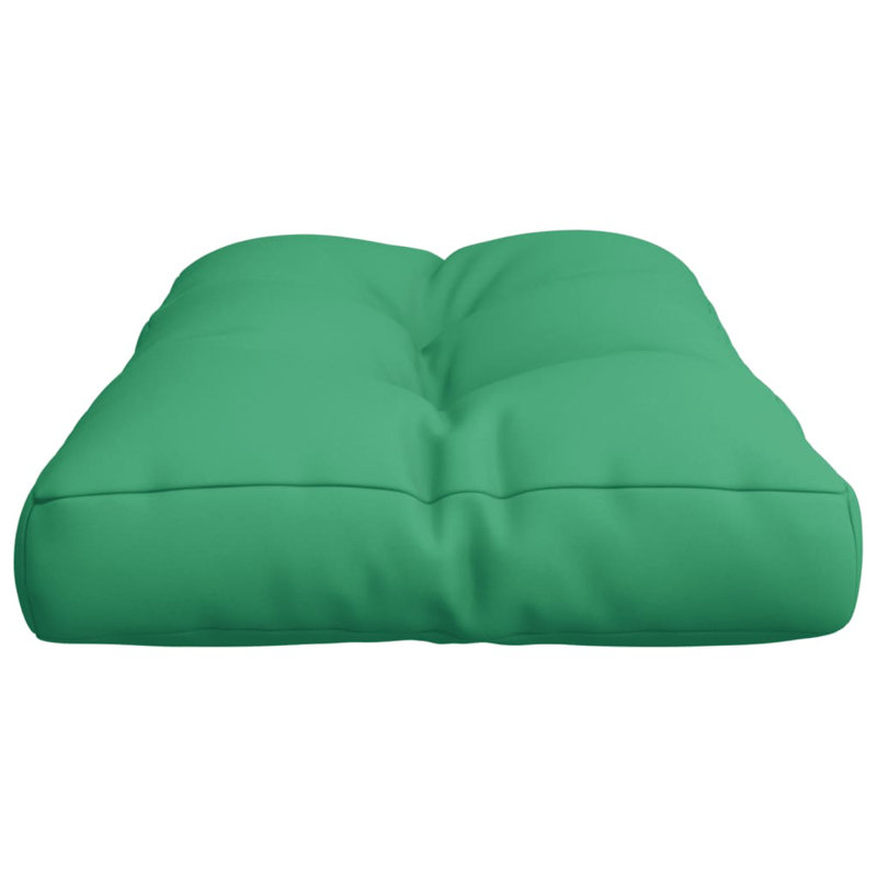 vidaXL Pallet Cushion Green 31.5"x15.7"x4.7" Fabric, 31.5" H x 15.7" W x 4.7" D, Green